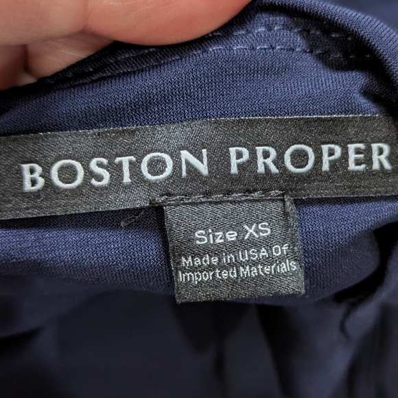 Boston Proper Blue Sleeveless Halter Tank Top XS - Picture 5 of 7